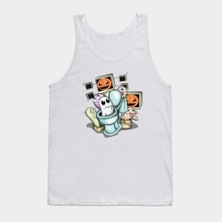 halloween skibidi toilet Tank Top